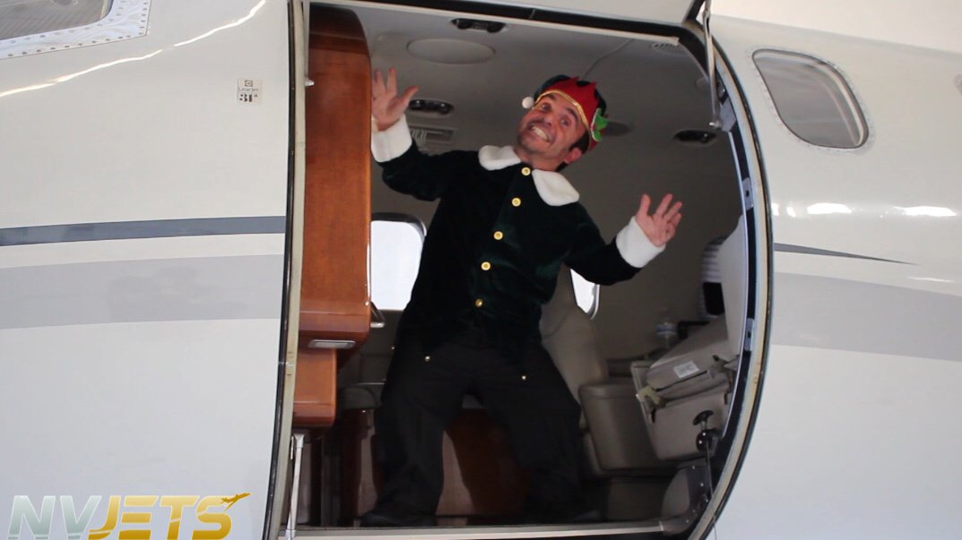 NVJETS's tweet photo. Tired of your every day #Travel ? Book your flight with #MiniElf and make it one to remember! Perfect for any jet in the fleet, &amp; with many characters to choose from, Dimos "mini" Minister never fails to #entertain | info@nvjets.com 

#NVJETS #Holidays #Christmas #Elf https://t.co/VFKmsIj2QR