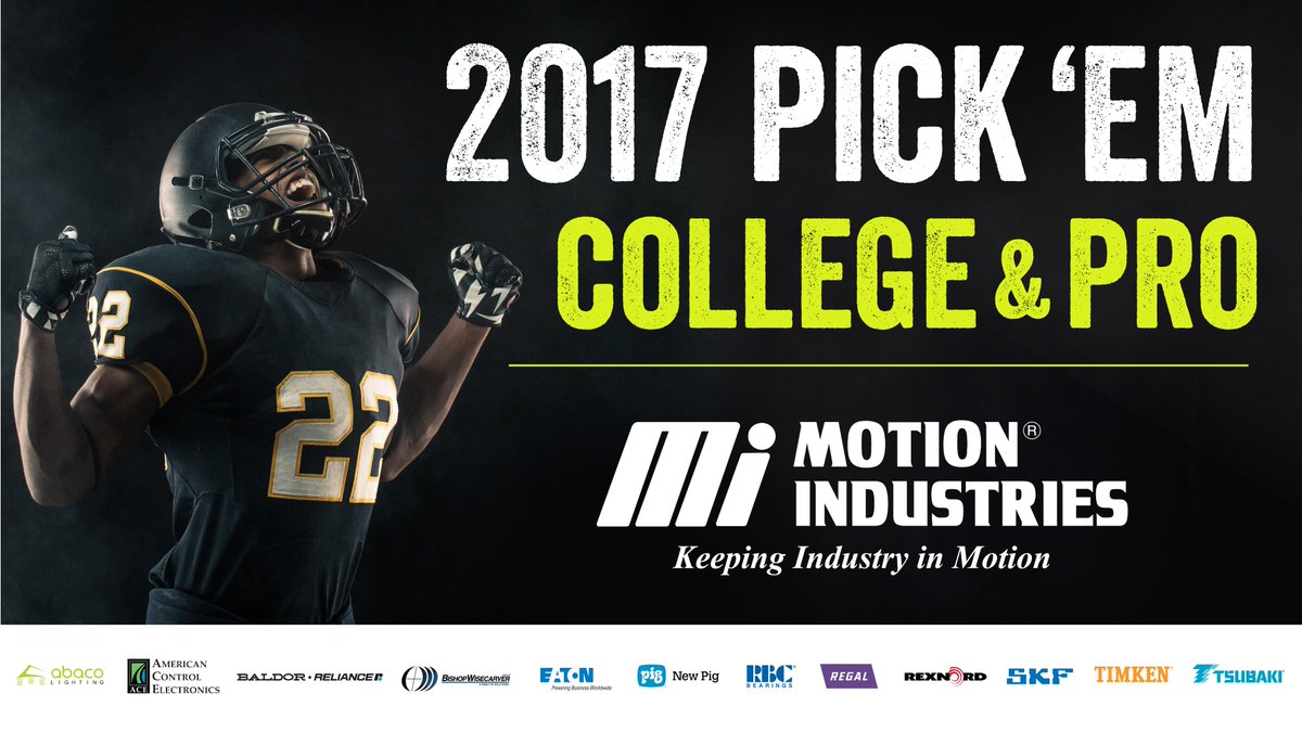 MIMotionInd's tweet image. Mi Pick 'Em is back - only it’s with a playoff twist! Registration is now open for Pro Playoff Pick 'Em and College Bowl Game and Playoff Pick 'Em. Click the link below to register and compete for great prizes. #stayinmotion #expectmorewithmotion

mipickem.com