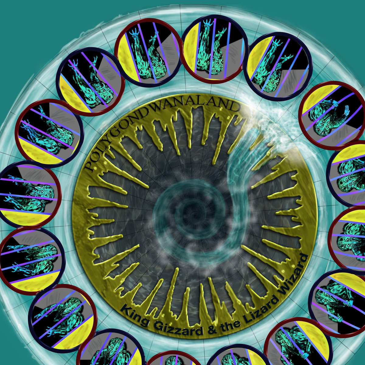 Artwork for the King Gizzard picture disc. Only 8 left, order a copy at shedhouserecords.com