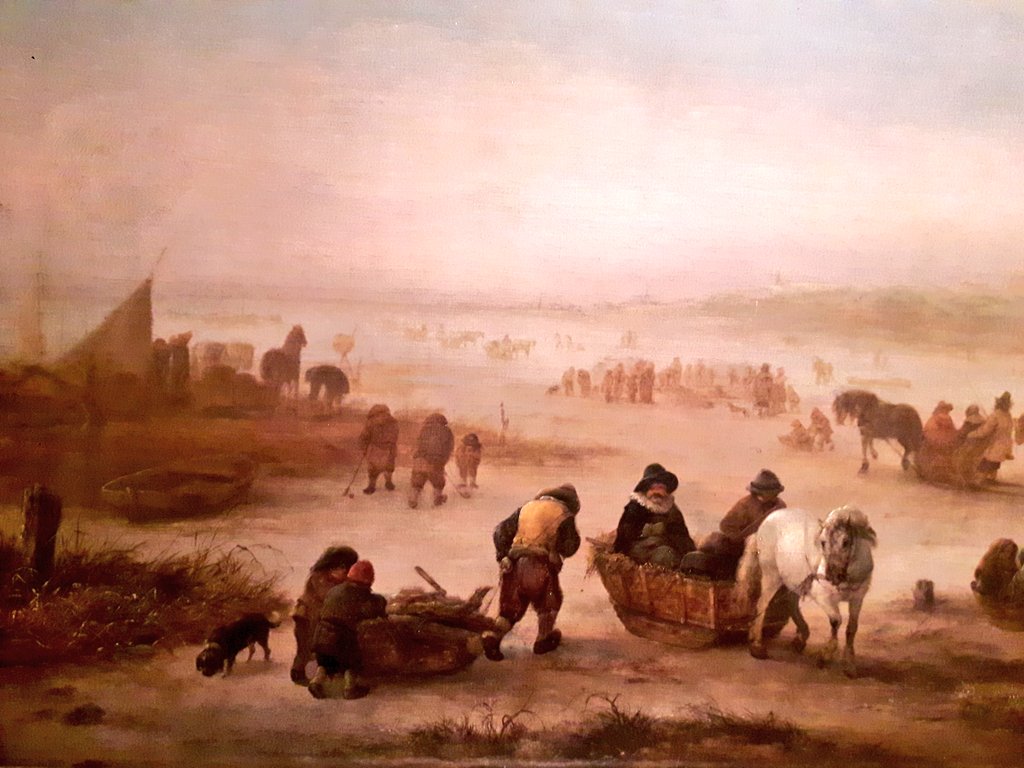 martijnpaehlig's tweet photo. Noem het gerust beroepsdeformatie dat mijn oog viel op die drie mannen midden op het schilderij bij #HollandseMeesters @hermitage.amsterdam #golf #kolf https://t.co/mS9alujjXf