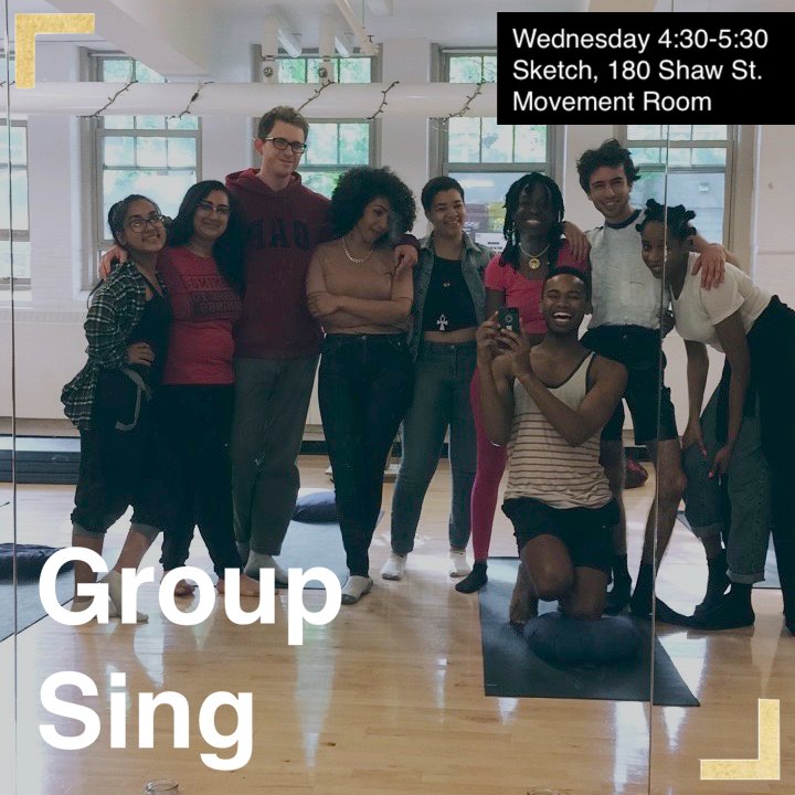 Sunset_Service's tweet image. It is the last day of #GroupSing | come and join us for an hour of #music #movement and #collaboration | exploring #AddLibs today 4:30-6pm SKETCH movement room #sunsetservice #comeasyouare #community #youth #programming #blackqueermagic