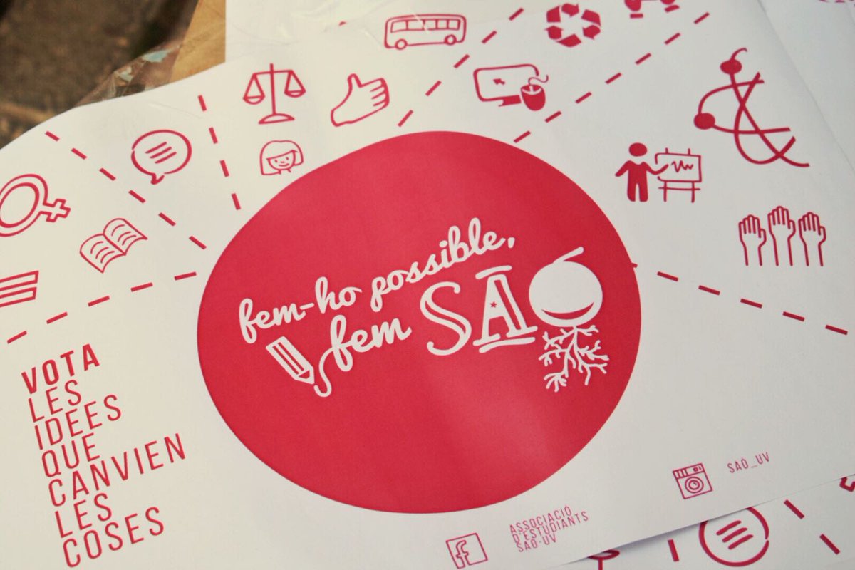 SanGomezLopez's tweet photo. Jo #sócSAÓner i vull que demà guanyen les idees que canvien les coses:
✔Abonament de transport universitari 
✔Observatori per una @UV_EG més feminista
✔OPAL gratuït
✔Universitat més sostenible
✔Remuneració obligatòria de pràctiques
✔I molt més.
Fem-ho possible! #FemSAÓ https://t.co/9Av0ZADDy1