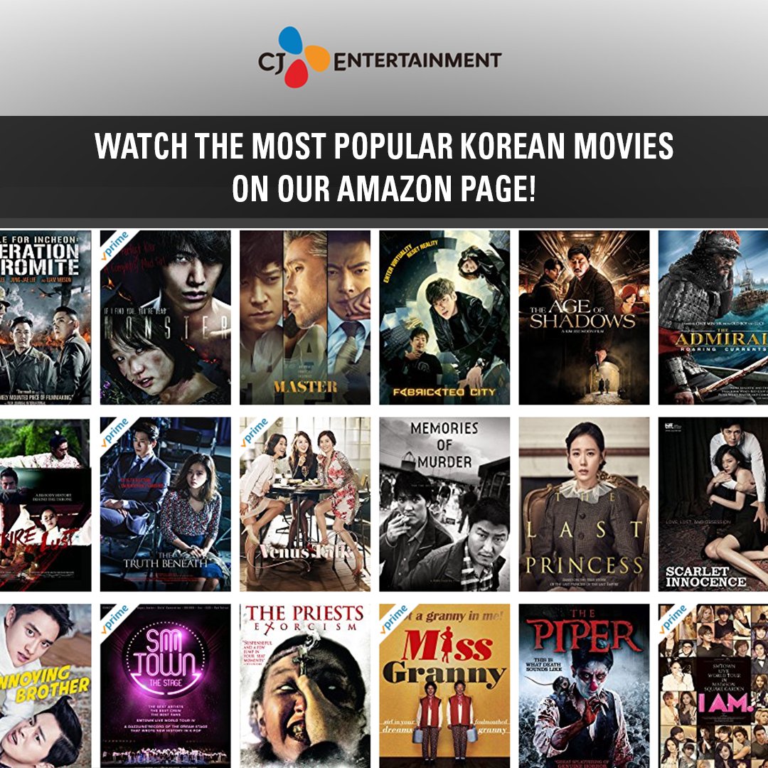 CJENT_USA's tweet photo. Check out CJ Entertainment's new Amazon page for popular Korean movies!
https://t.co/B9GpA1kaPU

#CJEntertainment #Amazonpage #KoreanMovies #checkitout https://t.co/CLVbN4rnyo