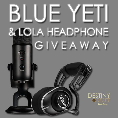 Reminder - Enter for a chance to win our <a href="/BlueMicrophones/">Blue Microphones</a> Yeti &amp; Lola Headphone Giveaway! Ends 11/27. RT &amp; Share! #DRPfam gleam.io/competitions/9…