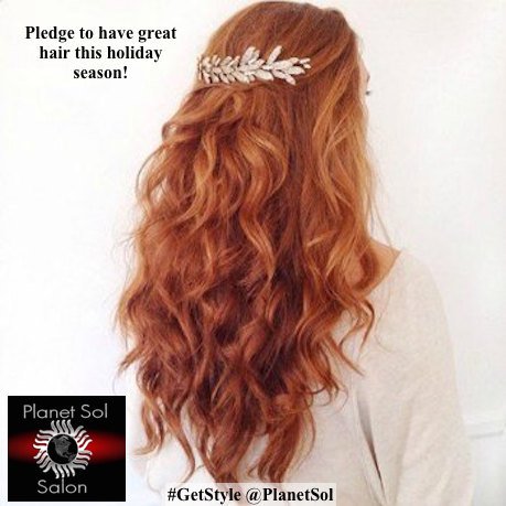 PlanetSol's tweet photo. Pledge to have great hair this holiday season! #GetStyle #PlanetSolSalon #CertifiedHairColorists #RatedTopInCity #Nails #Lashes #Brows #Redken https://t.co/29BrUQ3O6Q