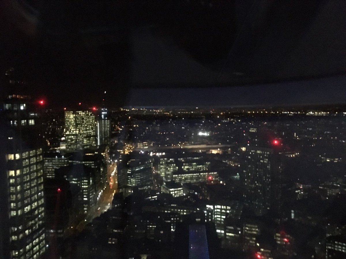 London at night from The Gherkin - such a fabulous building/ city and many thanks to <a href="/1825/">1825</a> for the opportunity of speaking tonight on "Our purpose and how to define who we are".