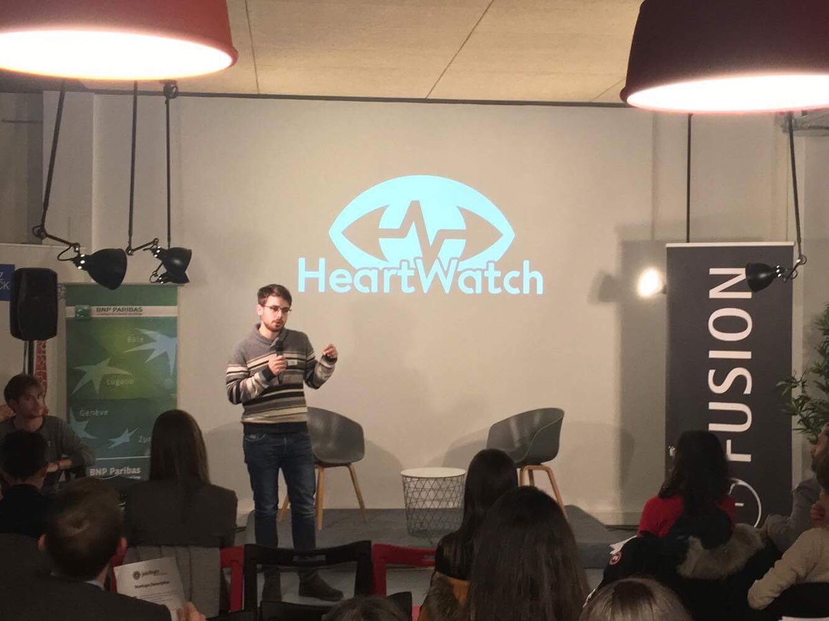 LifeTechFusion's tweet photo. .@HeartWatchHQ: "A great event! We discovered talents we didn't think of and who could help us." #jobNight @GuidoMagrin @RobSalamina https://t.co/eCJRcIutpQ