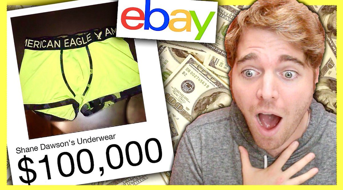 Shane Dawson on X: SELLING MY UNDERWEAR ON  FOR $100,000 *not