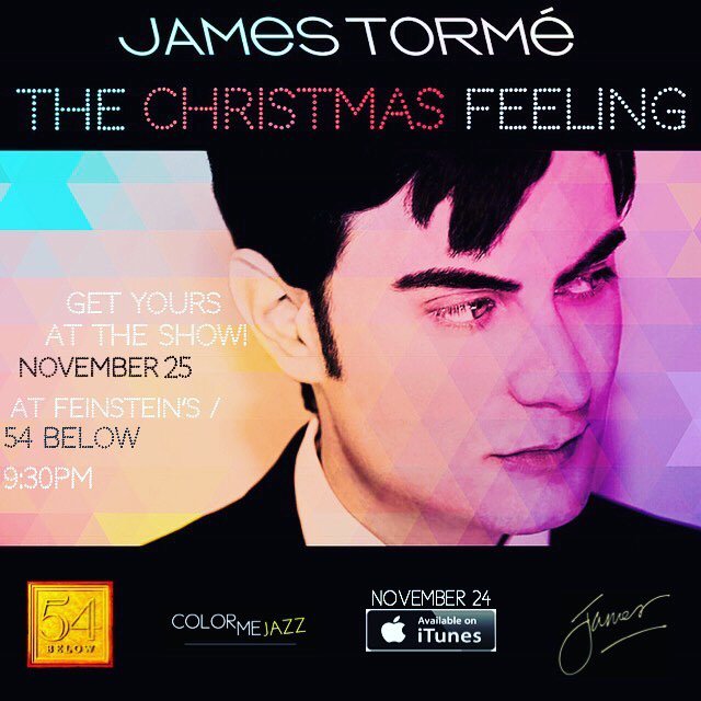 JamesTormeFans's tweet photo. NYC don’t miss this show! Get ur tix now. @jamestorme will be there this Sat! @54Below @johncolianni #ColorMeJazz #ChristmasSong70 https://t.co/0SkVpYhDBE
