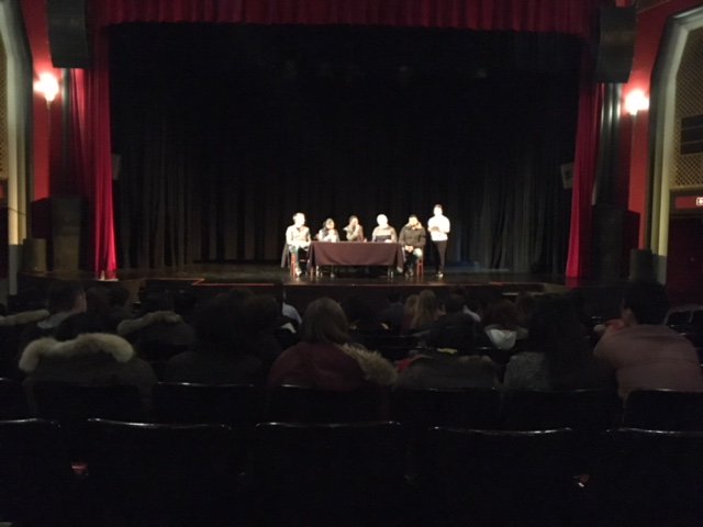 ROMPonline's tweet image. .@petrosoniak Dr Kazhila Dr Paul Dr Bothwell Dr Krishnan take centre stage @AcademyTheatre1  to talk about what #RuralMed really looks like. #MedEd #DocsRock #Preceptors @kawarthalakes @RossMemorial