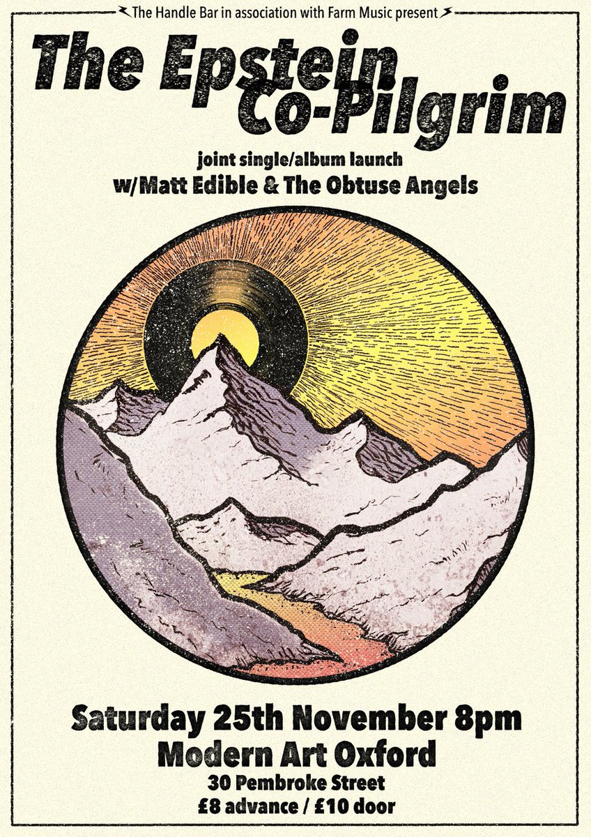 The Epstein (@the_epstein) on Twitter photo Last show of the year THIS Saturday in Oxford! <a href="/The_Epstein/">The Epstein</a> <a href="/copilgrim/">Co-Pilgrim</a> <a href="/MattEdible/">Matt Edible</a> <a href="/mao_gallery/">Modern Art Oxford</a> <a href="/Handlebaroxford/">The Handlebar</a> <a href="/awesomelineup/">awesomelineup</a>! Last show of the year THIS Saturday in Oxford! <a href="/The_Epstein/">The Epstein</a> <a href="/copilgrim/">Co-Pilgrim</a> <a href="/MattEdible/">Matt Edible</a> <a href="/mao_gallery/">Modern Art Oxford</a> <a href="/Handlebaroxford/">The Handlebar</a> <a href="/awesomelineup/">awesomelineup</a>!