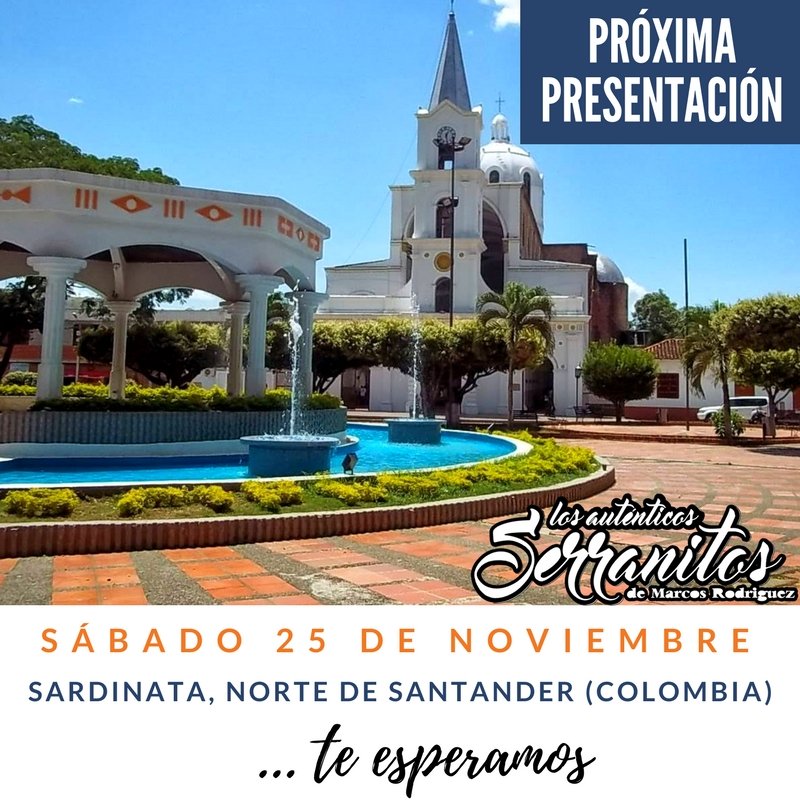 autenserranitos's tweet photo. Te invitamos a nuestra próxima presentación pública en Sardinata, Norte de Santander, a sólo 65 Km de Cúcuta. Te esperamos https://t.co/NUz4IyrDzK