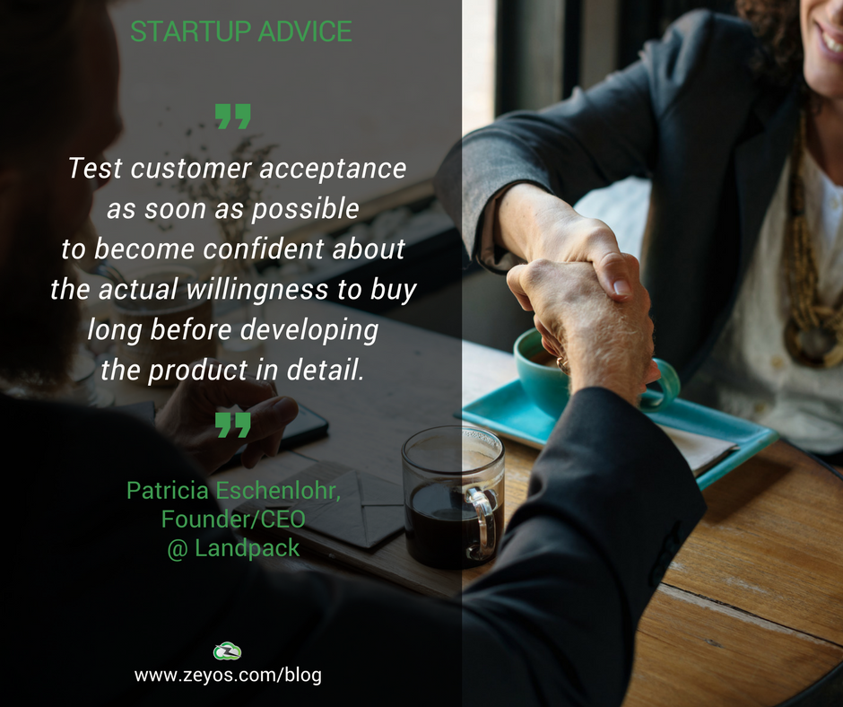 zeyosinc's tweet photo. You'd better test the actual willingness of your customer to buy before developing the product in detail. #startupadvice #startup #productlaunch #ideatesting #leanstartup https://t.co/q3rOC3R8Xt
