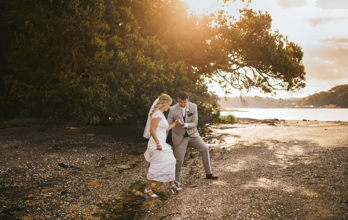 nzTrace's tweet photo. @nzsecretsanta My wonderful husband is my favourite New Zealander π we got married in March this year on @waihekeisland. #nzsecretsanta #2017question3 https://t.co/h69sS2lsZU