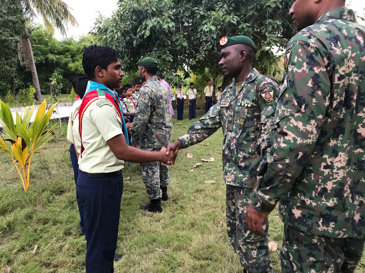 gdh_aec's tweet photo. 2nd HuvadhooCamporee-Clsng ceremny.Over 92 partcpnts camporee finishd successfully. Tq @MNDF_Official @ScoutMV @EducationMV @aishathshiham https://t.co/6ZcLaH3jHw