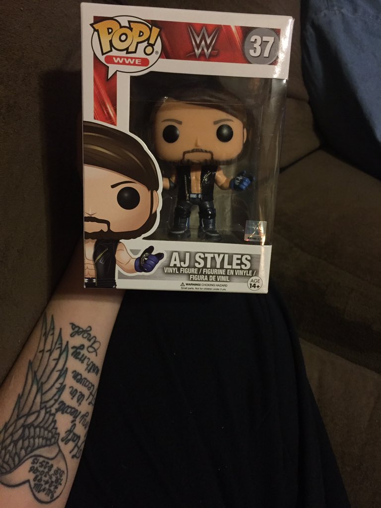 foREVertallica's tweet photo. @AJStylesOrg Look what I got today my very own #miniAJ 😎now my #miniBatman will have a friend 👌🏻🤘🏻 https://t.co/oujd1Pgtmu
