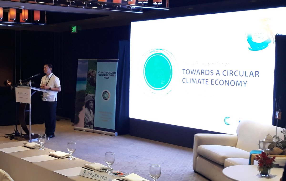 CCCPHL's tweet photo. We'll start in a bit. Day 4 of the #CCCWeek side event: Thought Leaders Forum: Towards a Circular Climate Economy https://t.co/Rgl05hnMlh