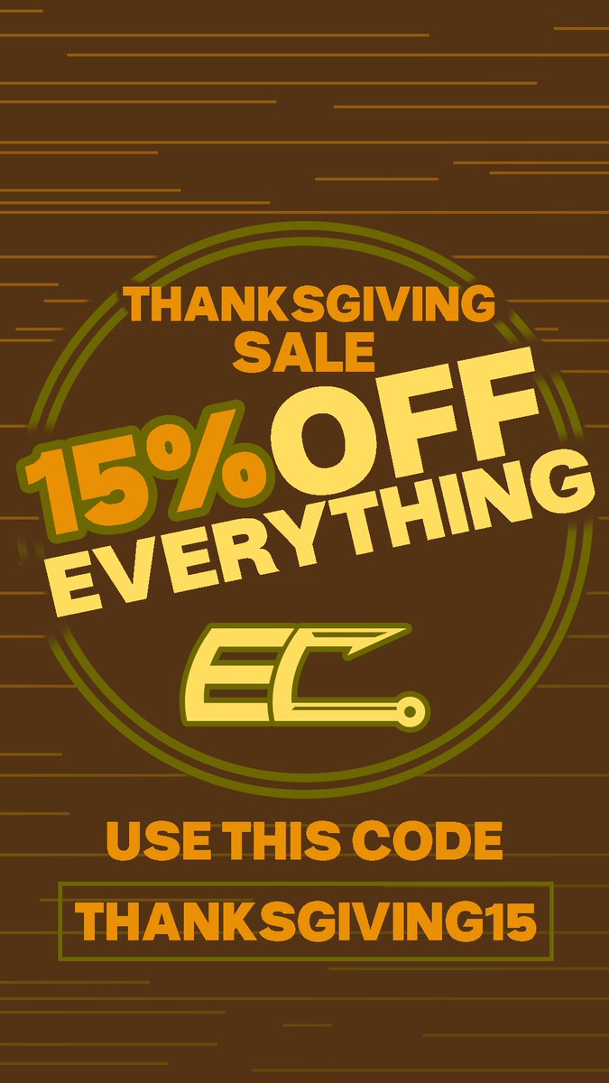 LoGoFishin's tweet photo. USE CODE: THANKSGIVING15 
TO GET 15% YOUR ORDER!!! https://t.co/N5BLNKvGxo