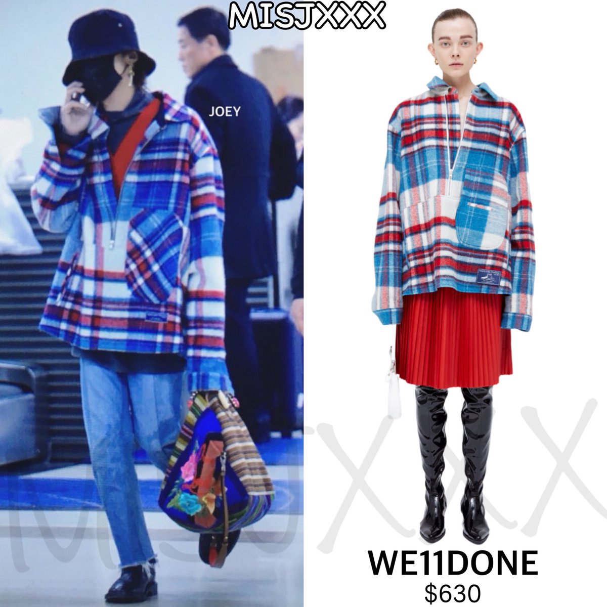 M we11done チェック　アノラック　g-dragon re-marque_ybhh2412awh579