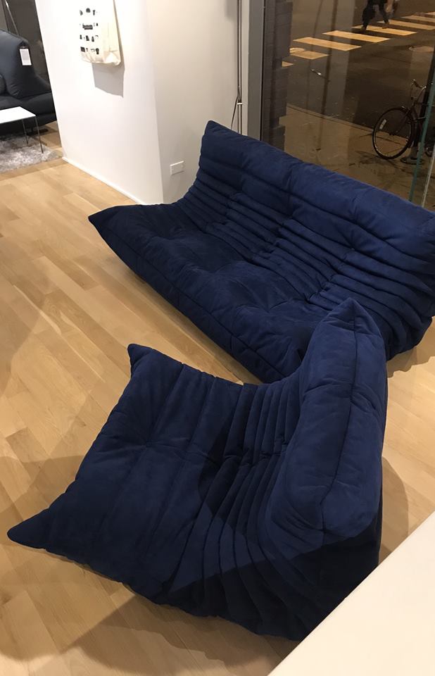 Meet Mr. Berthaud - our guest of honor last week for the Togo Tour. Visiting from France, Mr. Berthaud toured 4 North American cities in 4 days to showcase the art of Togo upholstering.
His first stop: Chicago.