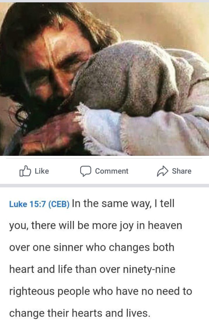 Jennife83902284's tweet photo. #Luke15;7 #thankfulForJesus💛 #HeIsTheOnlyWay #YoureEither4HimOrAgainstHim#dontBeDeceived #Love https://t.co/DzWpq2i6CX