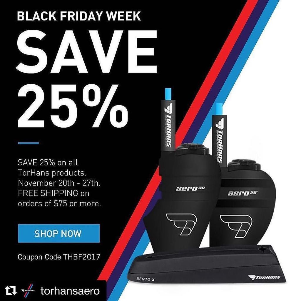 satoshibuilding's tweet photo. #Repost @torhansaero
・・・
It’s that time of year. Save on all your favorite TorHans products. Nov 20th - Nov 27th. 25% Off. Free Shipping on orders over $75. Use coupon code THBF2017
.
.
#torhans #torhansaero #torhanshydration #aeroz #bentox #aero30 #… https://t.co/PotXXPbjR8 https://t.co/LTbThE4KbR