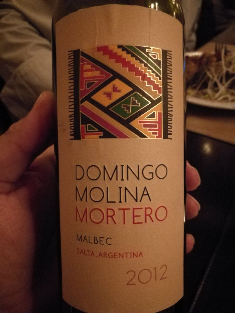 Dos grandes momentos , #DiegoRosso Malbec 2010, fruta evolución y elegancia , #DomingoMolina #Mortero con todo el #ADN del noa for export, cena #AWT