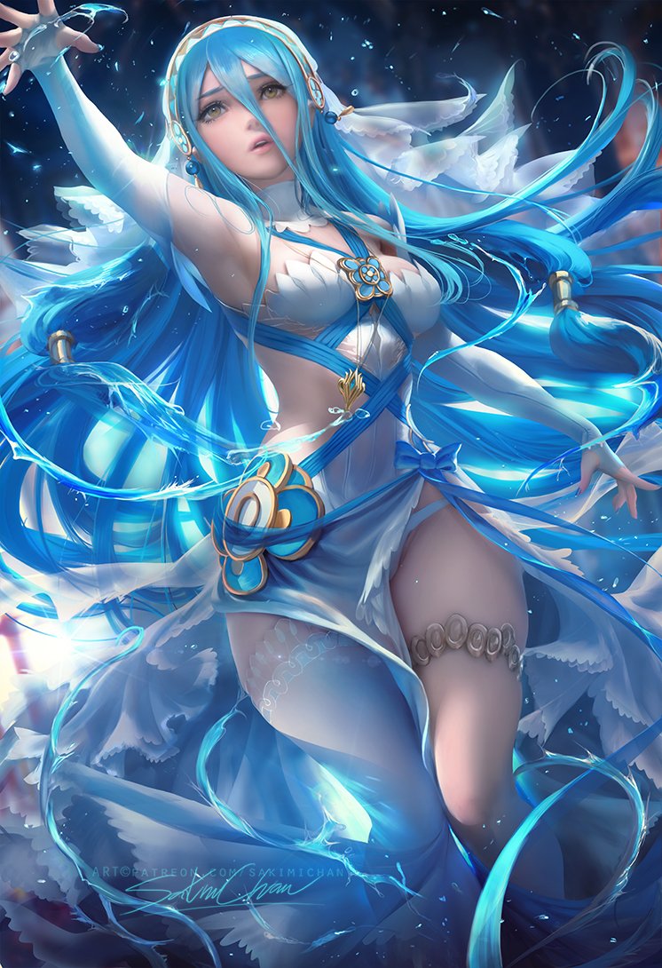 Sakimichan Painted A Piece Of The Beautiful Azura From Fireemblem Really Love Her Design 3 Nudie Psd 3 4k Hd Jpg Steps Etc T Co Xueg2qqttm T Co R6gsoaezev