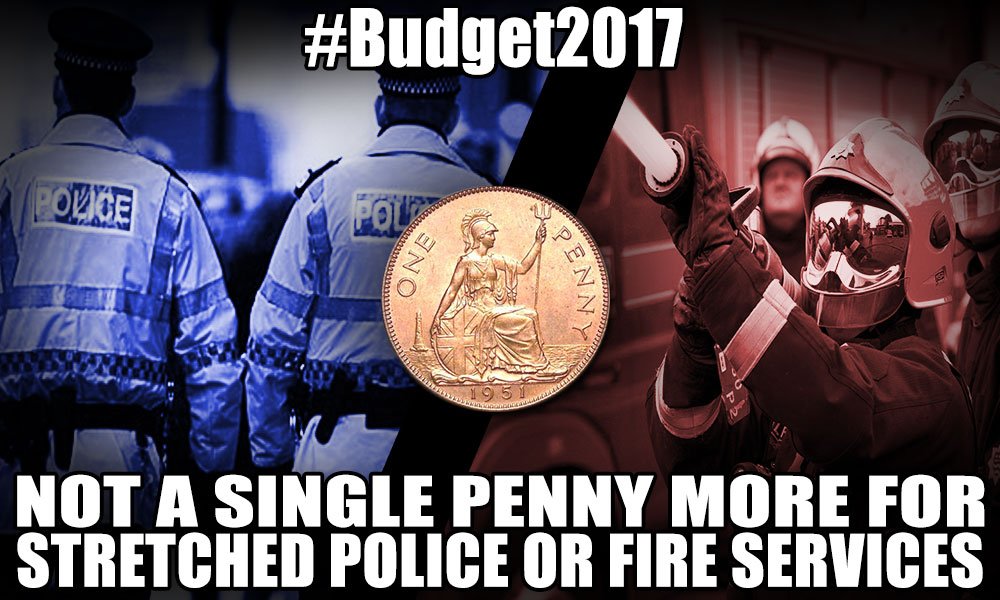 StrongerStabler's tweet photo. Fire services stretched to the limit, with problems highlighted during #Grenfell; Police forces taking drastic cuts & unable to deal effectively with rising crime & terrorist activity - Tories wil fix in #Budget2017 ? No, #NotASinglePenny #r4today https://t.co/TJFJFtq91N