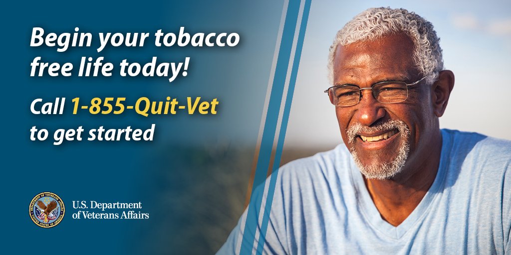 VAColumbiaMO's tweet photo. 74% of Veteran smokers have successfully quit. Call Quit VET at 1-855-784-8838 and start your tobacco-free life. #WhyWeQuit https://t.co/6aGXHCNxJa
