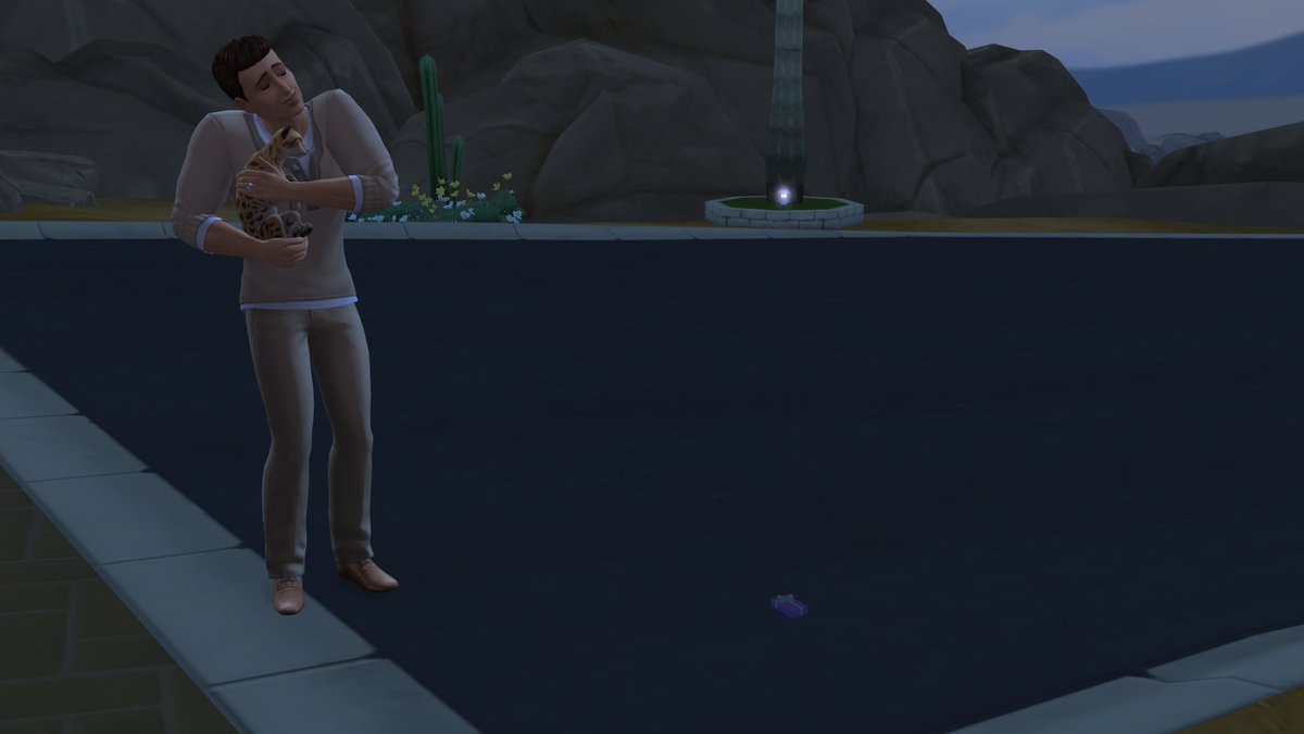 EmSims81's tweet photo. Tammy has returned and she brought my Sims a present too! 😃 I'm so happy Simmers! 💚 #TheSims4CatsAndDogs  #TheSims4 #TS4 https://t.co/iZMHzhBUJ9