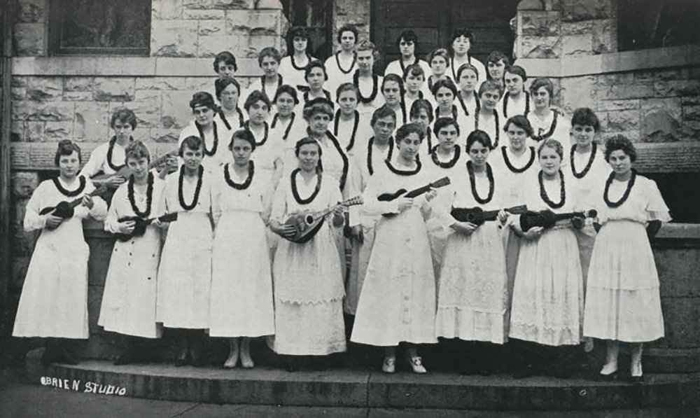 carrollu's tweet photo. #TBT. Because Aloha Club was a thing in 1917. 🌺 🎶 #cuactive https://t.co/BeWWoRSKQZ