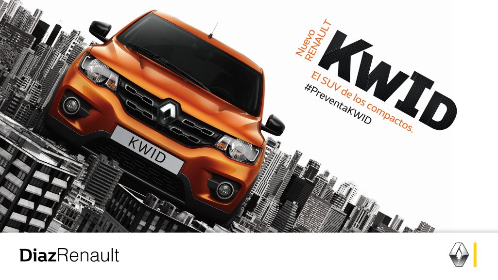 DiazRenault's tweet photo. No te pierdas nuestro #AutoDelMes y aprovechá la #PreventaKWID para tener tu próximo 0km ¡Consultanos por él! https://t.co/hcMjmWIQyy