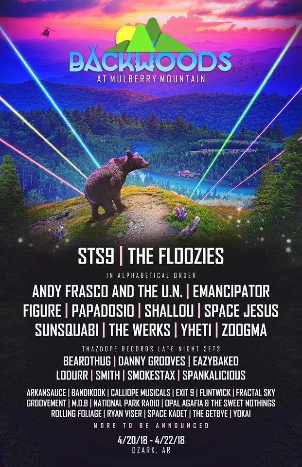 MEMBackwoods's tweet photo. If you miss Wakarusa, we’re back at the SAME location this April! Lineup Phase 1/2 out now #backwoods2018 https://t.co/Kw7EZM0uFE