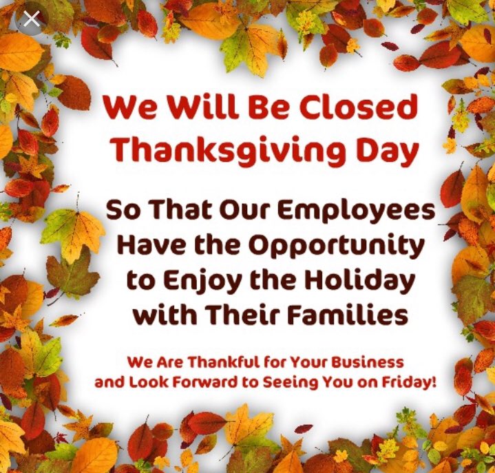 TortinoDC's tweet photo. . We will be closed for #ThanksgivingDay. We are thankful for you and hope you have great #Thanksgiving! https://t.co/hBw9nOiDir