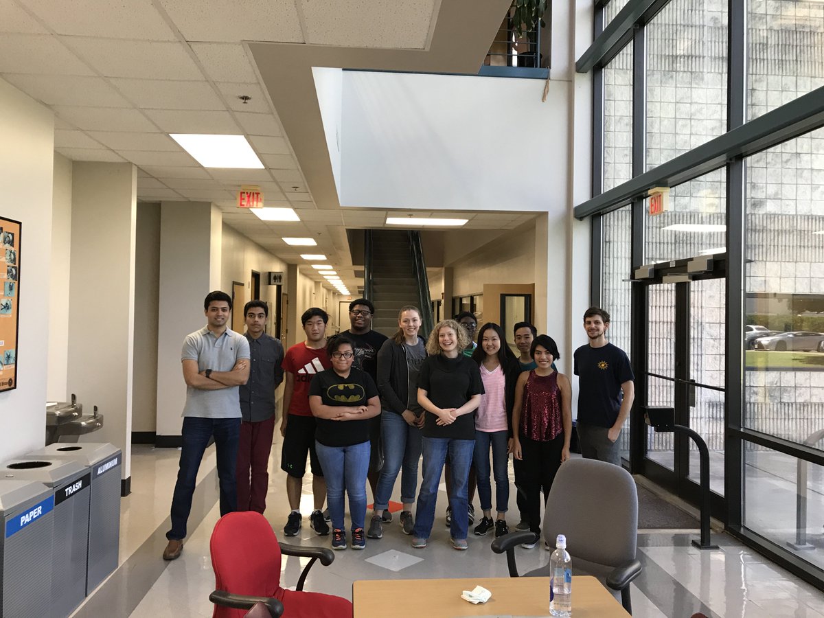 Graduate student mentors Nathaniel Sheehan and Amritesh Rai organized a round table discussion with the 2017 NASCENT Young Scholar interns towards the end of their summer program. They answered a wide variety of questions from these inquisitive high school students!