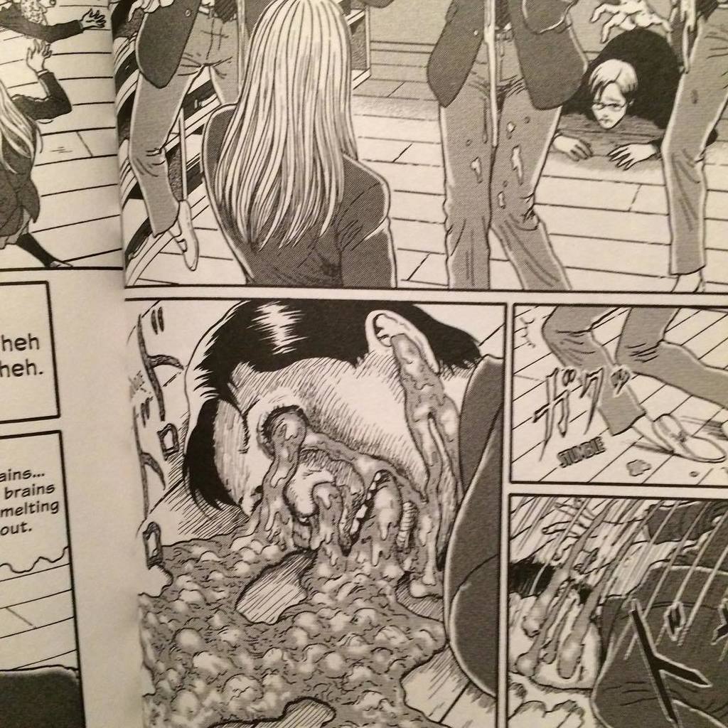hogavserier's tweet photo. Slemmigt värre med japanske skräckmästaren. #junjiito #dissolvingclassroom https://t.co/FpM91G7jcK