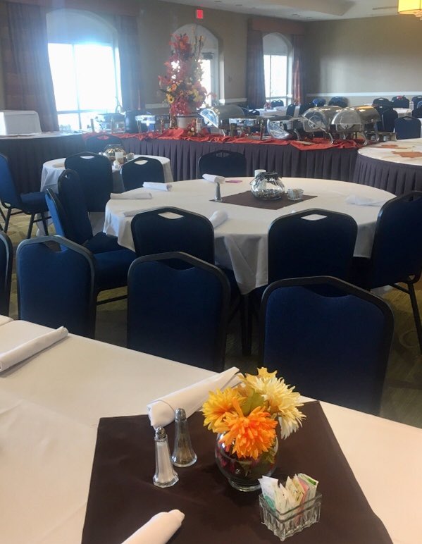 We are all set for a great meal tomorrow! 1,200 of our neighbors coming for turkey, ham, and prime rib with all the fixins! Wishing all of our friends a great and happy Thanksgiving! We are thankful for you!