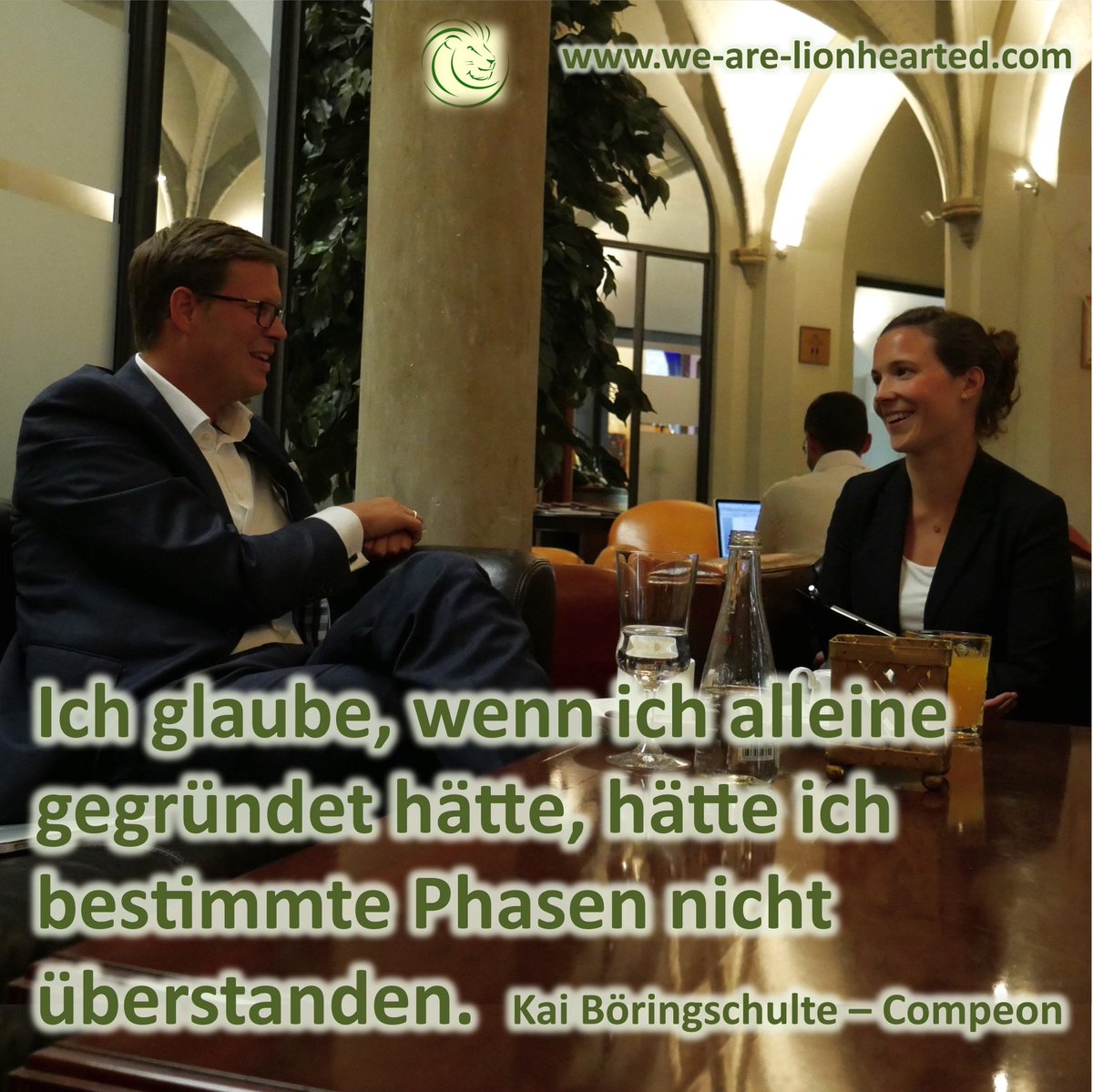 WeR_Lionhearted's tweet photo. Alleine Gründen oder doch besser im Team? Beide Strategien  haben ihren Reiz und beide Strategien haben ihre Verfechter. Kai Böringschulte zum Beispiel ist klar dafür, Franziska von Hardenberg hat gute Argumente dagegen.  #gründer #startup #WRLH #wearelionhearted https://t.co/ZXdz8Zav2v