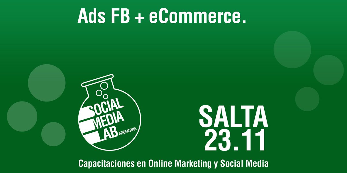 smdaysalta's tweet photo. Llega la primera edición de Social Media Lab! Taller "Facebook Ads + e-commerce"  https://t.co/wfSBxIh2Q9 #SMDaySalta #SMLab https://t.co/KeVmpnpi1b