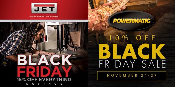 CTPowerTools's tweet image. Black Friday Specials!!! Open 8am-6pm on Friday and Saturday!
Jet, Powermatic AND Sjobergs! See the images for the deals!
#localbusiness #powertools #jet #powermatic #sjoberg #blackfriday #smallbusinesssaturday