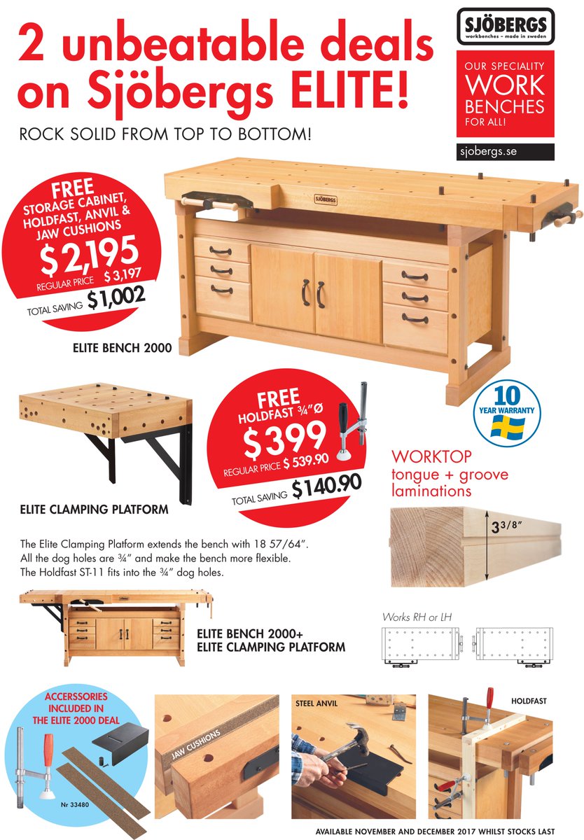 CTPowerTools's tweet image. Black Friday Specials!!! Open 8am-6pm on Friday and Saturday!
Jet, Powermatic AND Sjobergs! See the images for the deals!
#localbusiness #powertools #jet #powermatic #sjoberg #blackfriday #smallbusinesssaturday