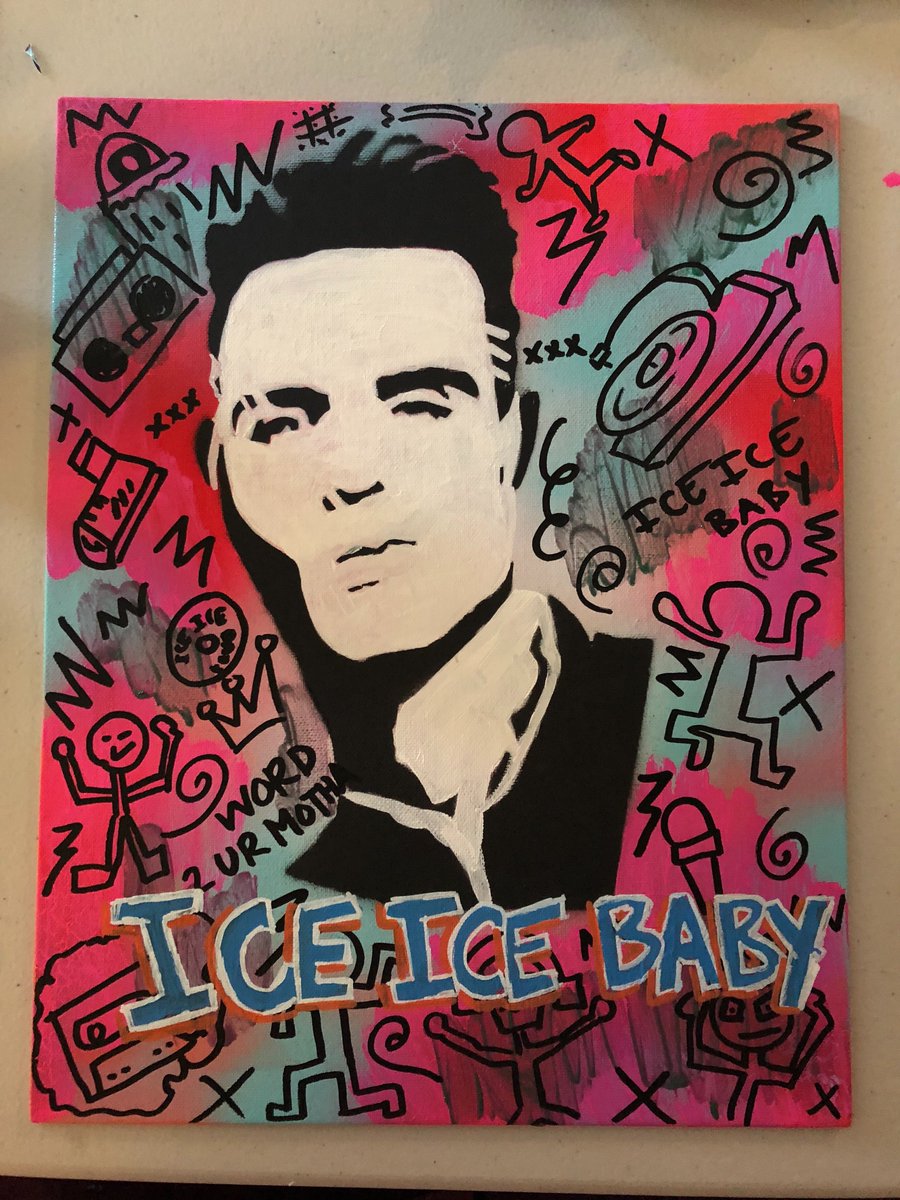 JohnFamousArt's tweet photo. Vanilla Ice 11x14 for sale. Hit me up #VanillaIce #RobVanWinkle #NinjaRap #UnderPressure #wordtoyourmother #WordToYourMotha #WhiteRapper #Eminem #Yelawolf #Everlast #Rap #HipHop #McHammer #StreerArt #Art #Vegas #VegasStrong #JohnFamousArt https://t.co/fBxARZwnEI