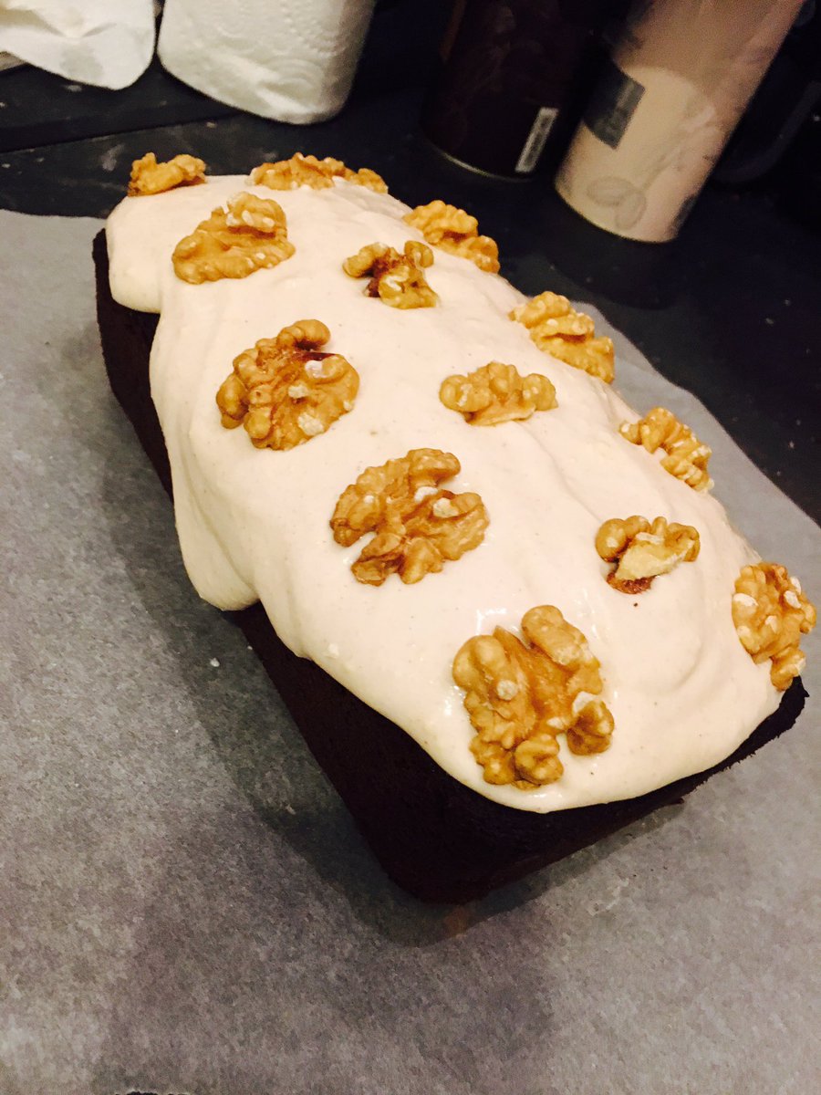 yummystuff_blog's tweet photo. Just got news today that this went down a treat in the office so I'm happy to share. A carrot and walnut cake with cinnamon and cream cheese frosting. #officebirthdaytreats https://t.co/GRLE80q9oz