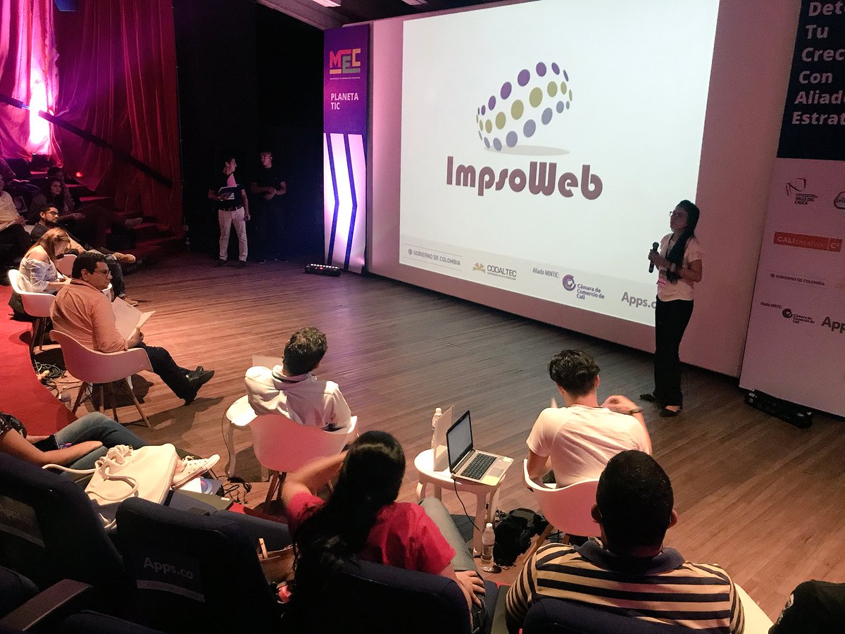 camaracali's tweet photo. .@impsosalon presenta su pitch ante mentores en el #DemoDay de @AppscoCali https://t.co/6PxPs5vYfm