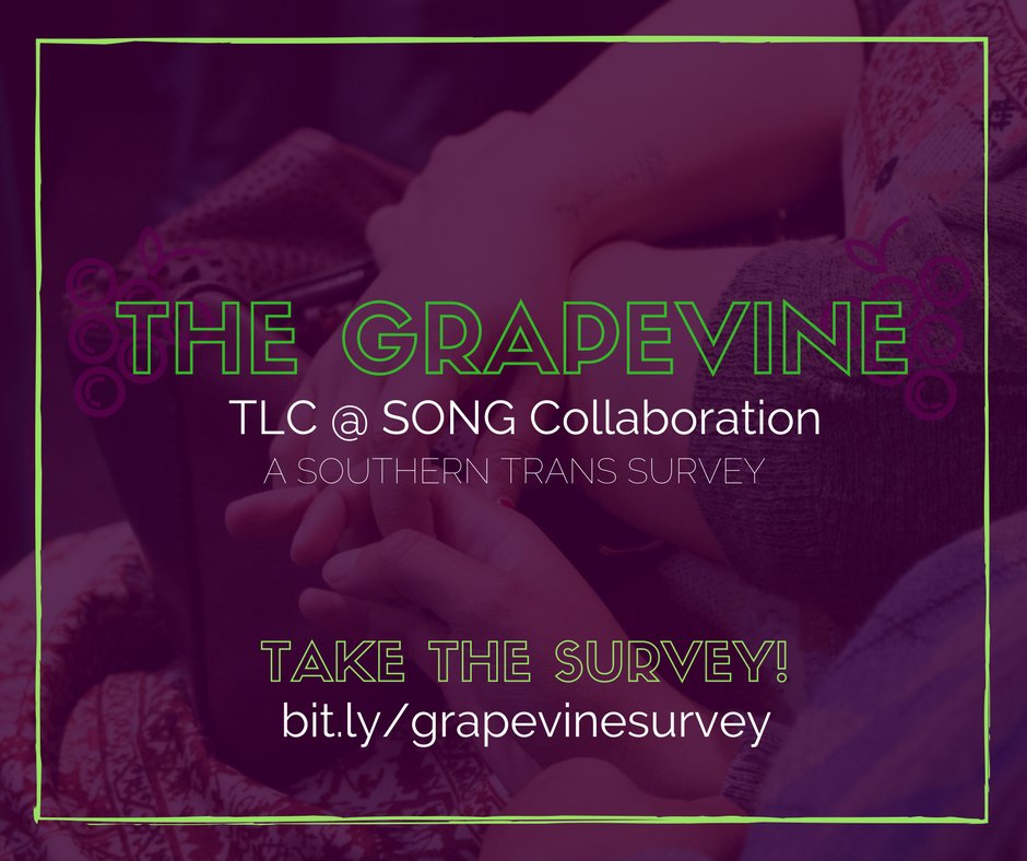 TransLawCenter's tweet photo. Live in the South? Share your story and help TLC@SONG come up with solutions for trans &amp; gender non-conforming communities across the South 📝

Find survey here 👉🏾 https://t.co/XBsLUpwSTM

#TransAwarenessMonth #transisbeautiful https://t.co/zYpH4aiUQl