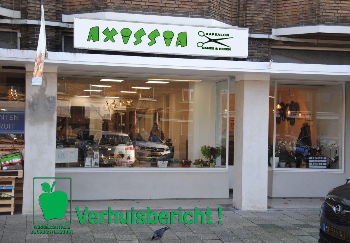 VERHUISBERICHT !
Misschien was het u al opgevallen, Kapsalon Axissia is verhuisd naar Appelstraat 244 ✂️✂️✂️
Veel succes gewenst op de nieuwe locatie 👍🏼

#kapsalon #appelstraat #vruchtenbuurt #denhaag #ondernemer #hairstyling