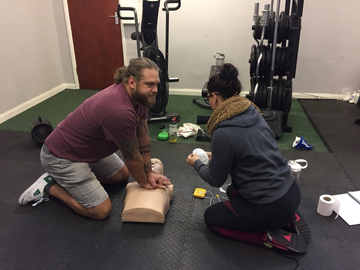 Great first aid training session with Omega Health and Performance today as they ready themselves for their official gym opening ... #Health #firstaidtraining #omegahealthandperformance
