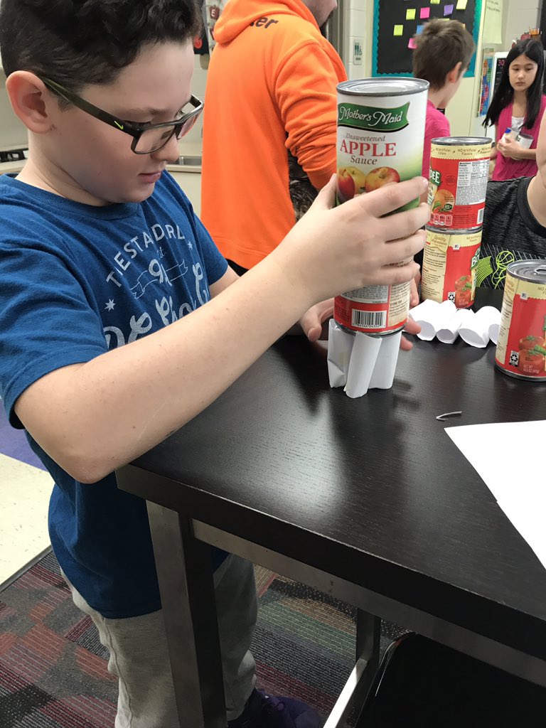 FRCSBarnes's tweet photo. 5th graders #collaborate to create Thanksgiving dinner tables. #warh #stem @monroenews https://t.co/BqAQDek02k