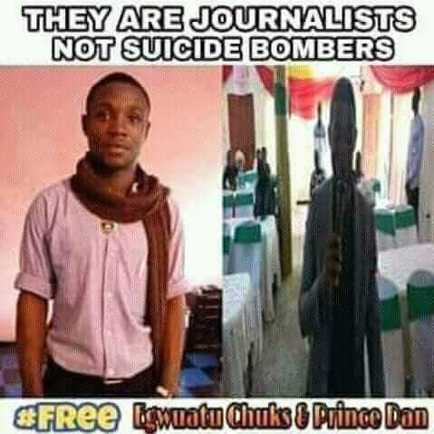ChibuildC's tweet image. They are Journalists not terrorists